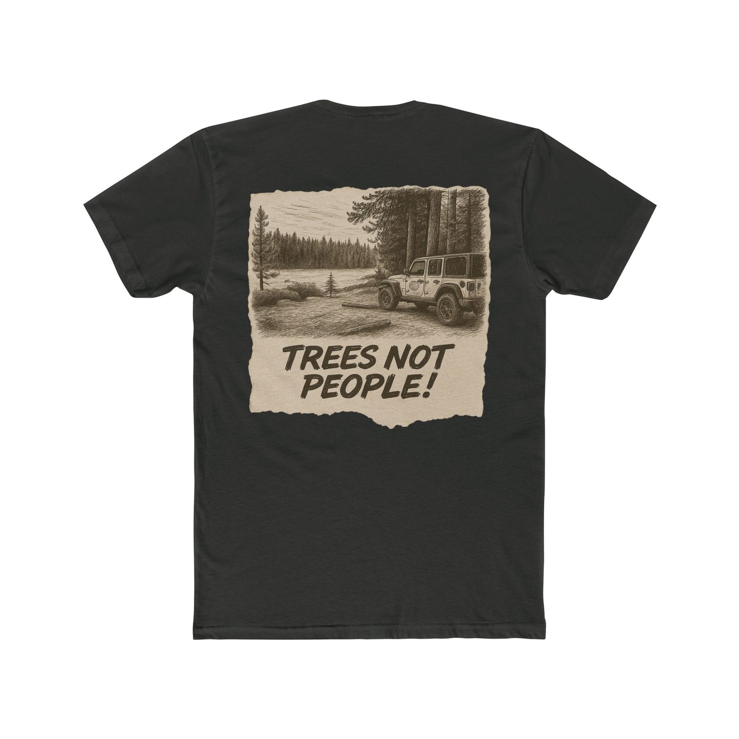 Trees Not People Shirt - Off-Road Jeep Trail Tee - Nature Lover Gift - Introvert Camping Shirt - Outdoorsy Adventure T-Shirt