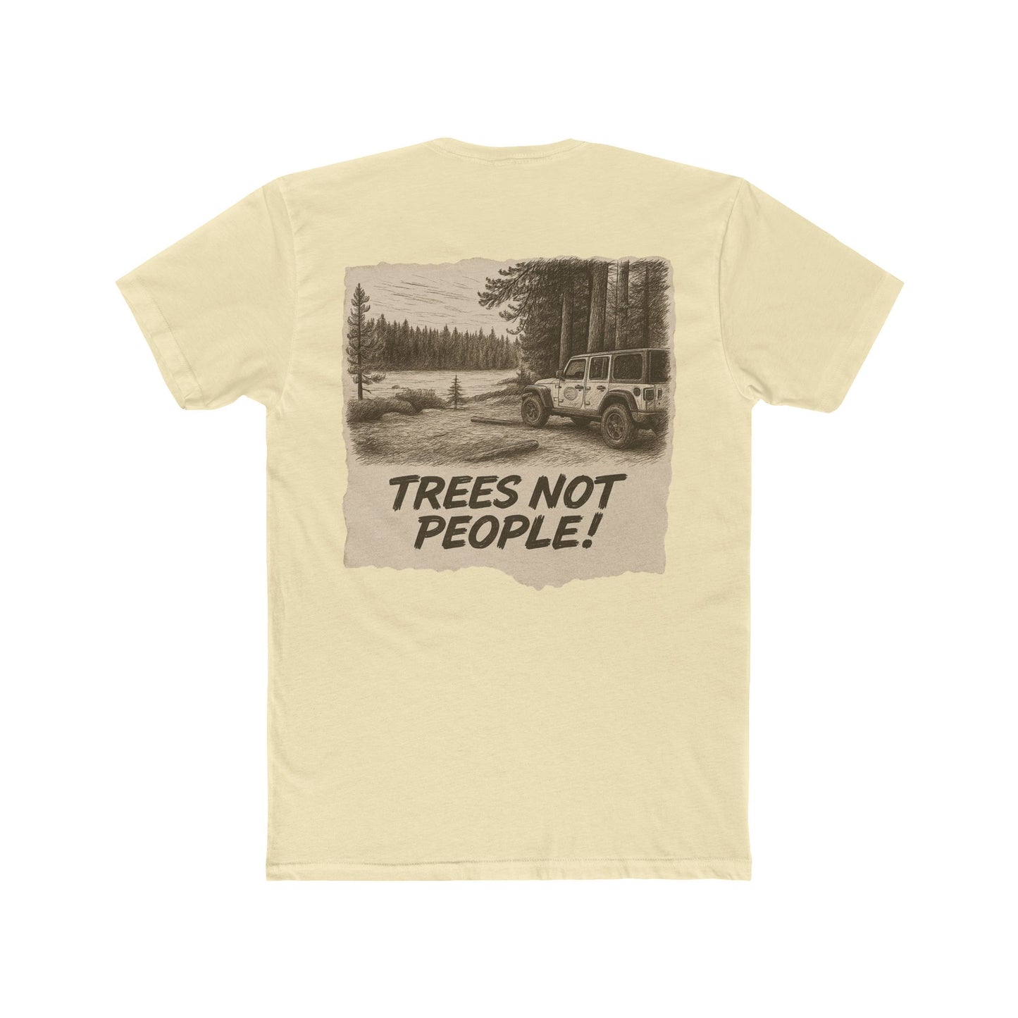 Trees Not People Shirt - Off-Road Jeep Trail Tee - Nature Lover Gift - Introvert Camping Shirt - Outdoorsy Adventure T-Shirt